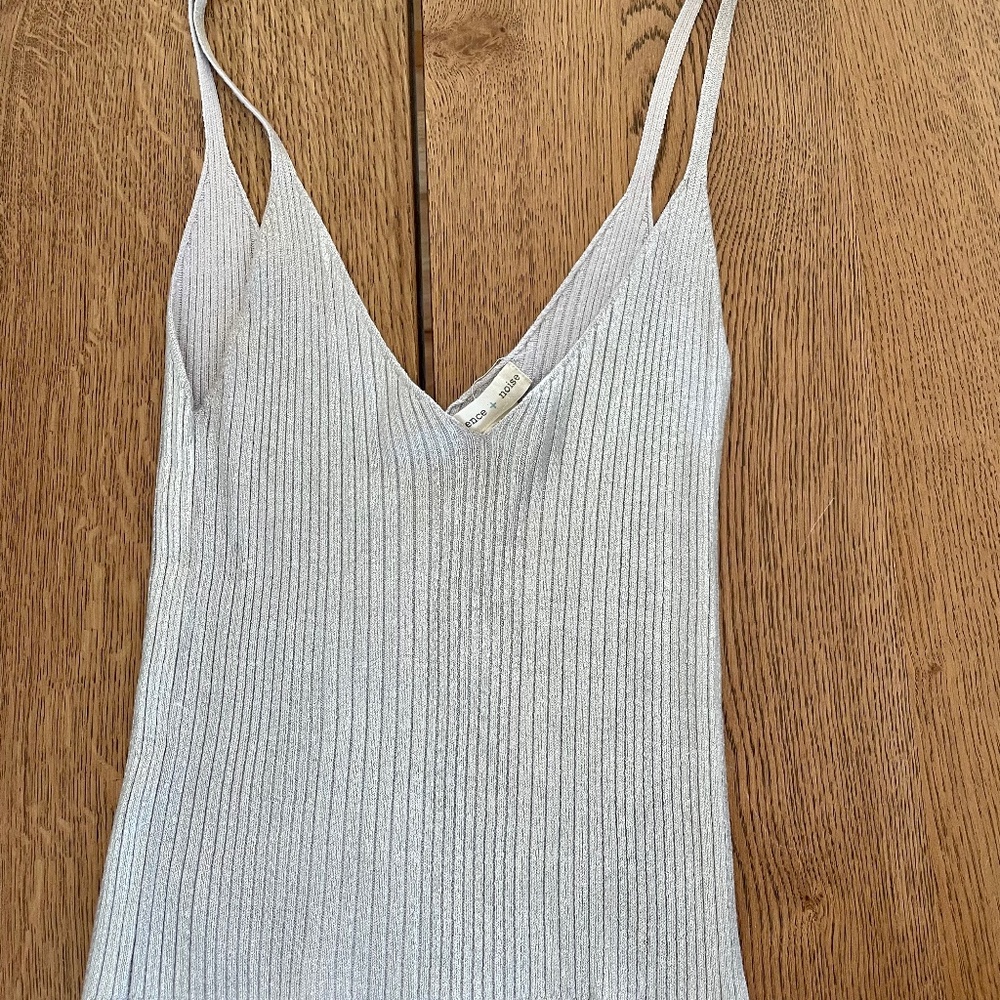 Metallic Crop Tank Top